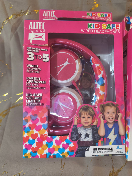 Kids safe wired head phones
