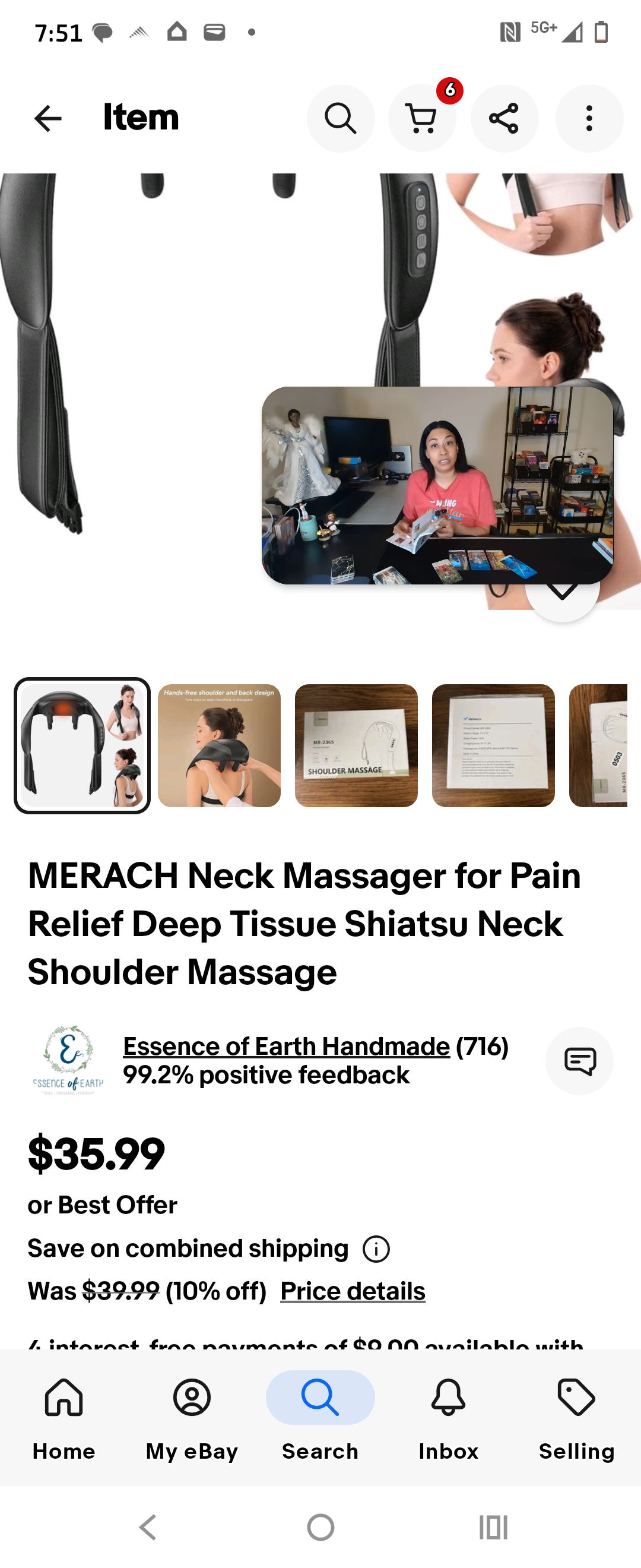 Merach neck shoulder massager