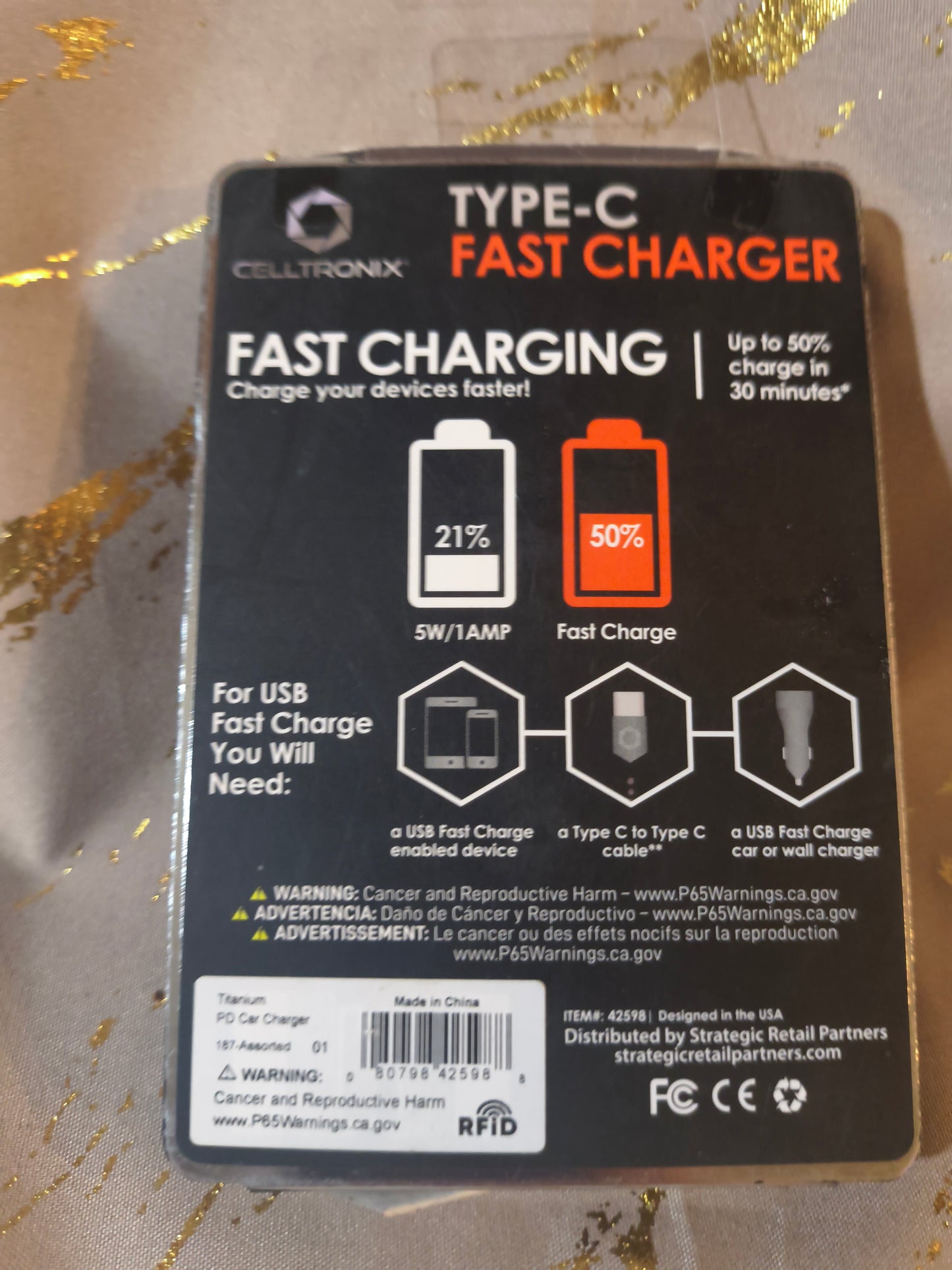 Type c fast car charger