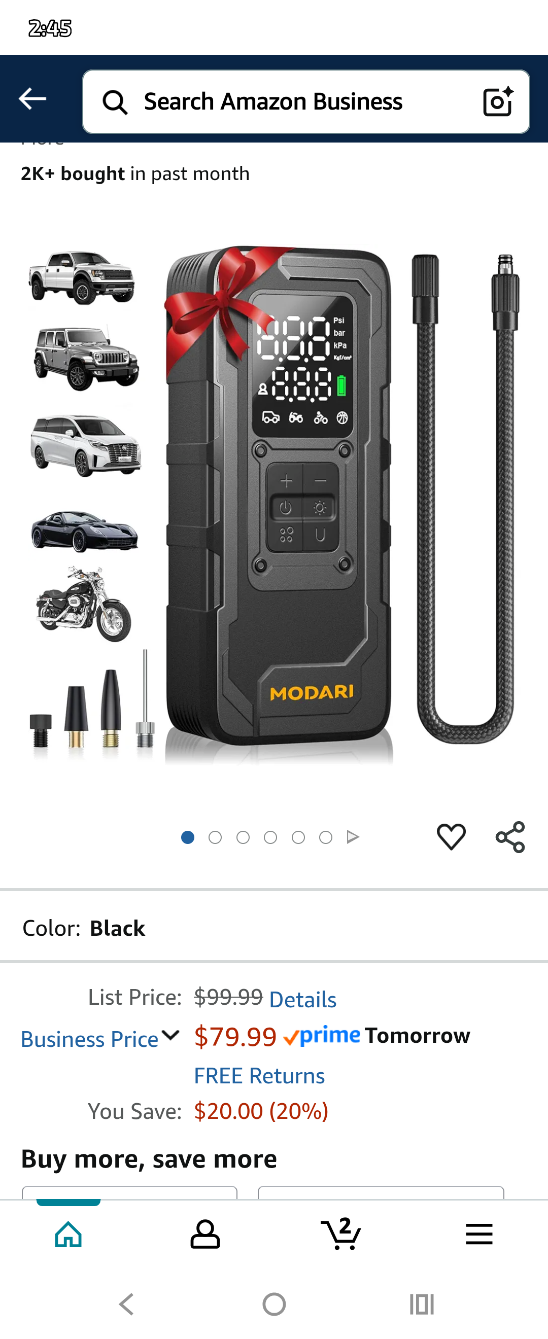 Modari tire inflator